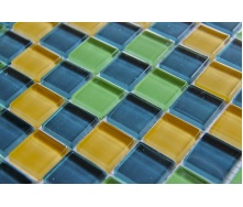 Стеклянная мозаика Керамик Полесье Crystal Shape Green 300х300х6 мм
