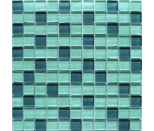 Стеклянная мозаика Керамик Полесье Crystal Aqua Mix 300х300х6 мм