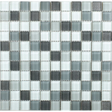 Фото - Стеклянная мозаика Керамик Полесье Silver Grey Mix 300х300х6 мм Стеклянная мозаика Керамик Полесье Silver Grey Mix 300х300х6 мм