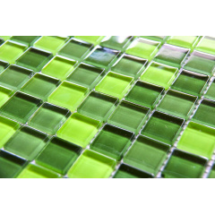 Стеклянная мозаика Керамик Полесье Crystal Green Mix 300х300х6 мм Киев