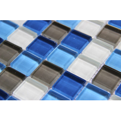 Стеклянная мозаика Керамик Полесье Crystal Grey Blue 300х300х6 мм Киев