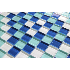 Стеклянная мозаика Керамик Полесье Crystal Shape Blue 300х300х6 мм Киев