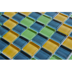 Стеклянная мозаика Керамик Полесье Crystal Shape Green 300х300х6 мм Киев