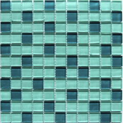 Скляна мозаїка Керамік Полісся Crystal Aqua Mix 300х300х6 мм Київ