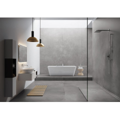 Керамогранитная напольная плитка Cerrad Concrete Antracyt 1597x797x8 мм Киев