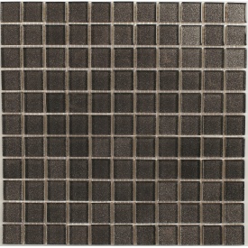 Стеклянная мозаика Керамик Полесье Silver Black 300х300х6 мм