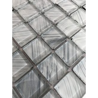 Стеклянная мозаика Керамик Полесье Paint Grey 300х300х6 мм