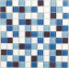 Скляна мозаїка Керамік Полісся Silver Blue Mix 300х300х6 мм Ковель