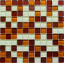 Скляна мозаїка Керамік Полісся Glam White Brown 300х300х6 мм Харків
