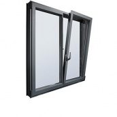 Окно из теплого алюминия ALUMIL S77SD77 1300х1400 см
