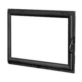 Дверка для каміна KAWMET W11 з прямим склом 680х530 мм