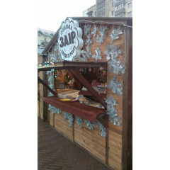 Торговый киоск Промконтракт деревянный 3х2 м каштан Киев