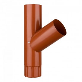 Трійник Акведук Преміум 87 мм теракот RAL 8004
