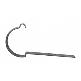 Тримач жолоба Акведук Преміум короткий 150 мм 270 мм графітовий RAL 7011