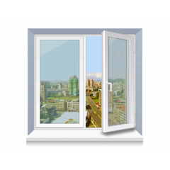 Металлопластиковое окно WDS стандартное 1300x1400 мм Киев