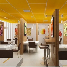 Акустична вологостійка плита Rockwool Rockfon Color All 600x600x15 мм жовта