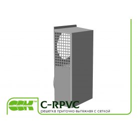 Решетка вентиляционная приточно-вытяжная с сеткой C-RPVC-100 385 мм