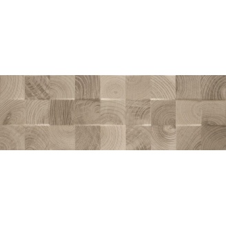 Настінна плитка Ceramica Paradyz Daikiri Wood Brown Struktura Kostki Sciana 25х75 см (017692)