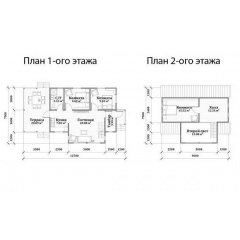 Будинок з профільованого бруса 7х14 м Свеса