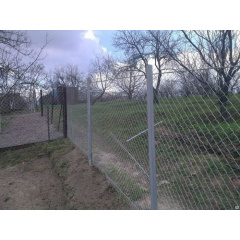 Установка паркану з сітки рабиці Київ