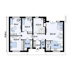 Будівництво будинку з профільованого бруса 10х16 м Бровари