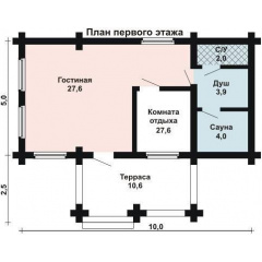 Строительство дома из оцилиндрованного бревна 5х10 м Киев