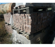 Брусчатка пилено-колотая Капустянского месторождения 100x100x50 мм