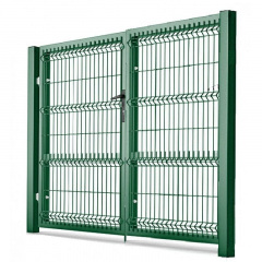 Ворота распашные с ППЛ покрытием 2,4х6 м зеленые Чернигов