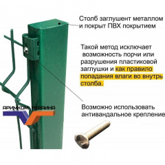 Комплект кріплення М6 Оригінал/Стандарт оцинкований зелений (RAL 6005) Львів