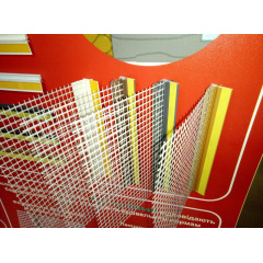 Профіль віконний примикання золотий дуб з манжетою і сіткою 6 мм Веселе