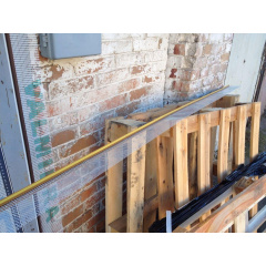 Профіль віконний примикання золотий дуб з манжетою і сіткою 6 мм Веселе