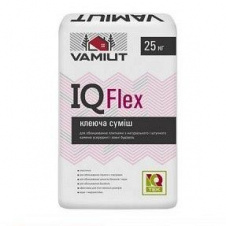 Еластична клеюча суміш IQ Flex для облицювання плиткою з натурального і штучного каменю Vamiut