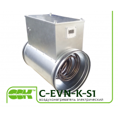 C-EVN-K-S1 воздухонагреватель электрический канальный круглый с регулятором
