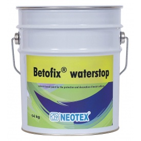 Фарба для захисту вологих приміщень і стін Betofix Waterstop гідроізоляція