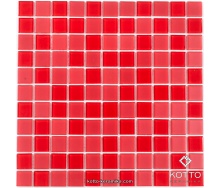 Стеклянная мозаика Котто Керамика GM 4056 C2 RED MAT RED 300х300х4 мм