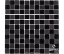 Скляна мозаїка Котто Кераміка GM 4057 CC BLACK MAT BLACK 300х300х4 мм