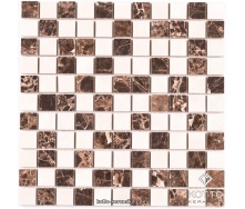 Керамическая мозаика Котто Керамика CM 3022 C2 BROWN WHITE 300x300x10 мм