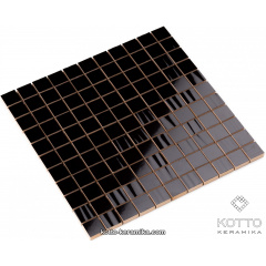 Керамическая мозаика Котто Керамика CM 3001 C2 BLACK BLACK STR 300x300x10 мм Николаев