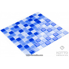 Скляна мозаїка Котто Кераміка GM 4052 C3 COBALT M COBALT W STRUCTURE 300х300х4 мм Київ