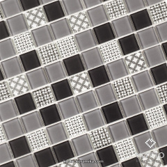 Скляна мозаїка Котто Кераміка GM 4053 C3 GRAY M GRAY W STRUCTURE 300х300х4 мм Київ