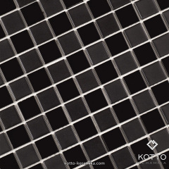Стеклянная мозаика Котто Керамика GM 4057 CC BLACK MAT BLACK 300х300х4 мм Дрогобыч