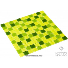 Стеклянная мозаика Котто Керамика GM 4032 C3 LIME D LIME M YELLOW 300х300х4 мм Гайсин