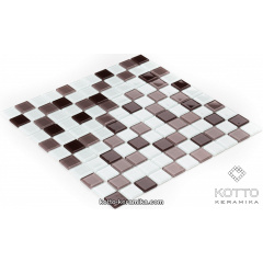 Стеклянная мозаика Котто Керамика GM 4035 C3 CAFFE M CAFFE W WHITE 300х300х4 мм Киев