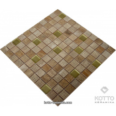 Декоративная мозаика Котто Керамика CM 3040 C2 BROWN GOLD 300x300x8 мм Киев