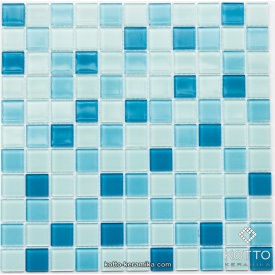 Скляна мозаїка Котто Кераміка GM 4018 C3 BLUE D M BLUE BLUE W 300х300х4 мм