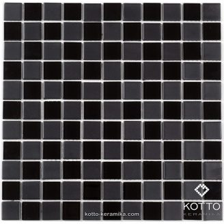 Стеклянная мозаика Котто Керамика GM 4057 CC BLACK MAT BLACK 300х300х4 мм