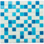 Стеклянная мозаика Котто Керамика GM 4019 C3 BLUE D BLUE M WHITE 300х300х4 мм Молочанск