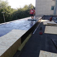 Монтаж та влаштування плоского даху з руберойду Київ