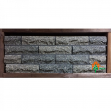 Кирпич облицовочный ECOBRICK скала 250x100x65 мм серый черный