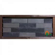 Фото - Кирпич облицовочный ECOBRICK гладкий 250x120x65 мм серый черный Кирпич облицовочный ECOBRICK гладкий 250x120x65 мм серый черный